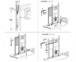 MONTAJE ANCLAJE BARRA MINUSVALIA RAPID SL GROHE